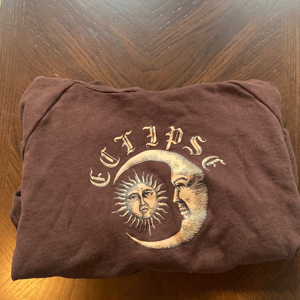 shein eclipse hoodie (brown)